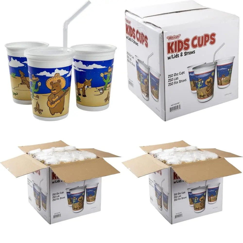 Набор из 250 штук в мексиканском стиле, 12 унций. Изолированные чашки с соломинкой и крышками
Набор из 250 штук в мексиканском стиле, 12 унций. Изолированные чашки с соломинкой и крышками