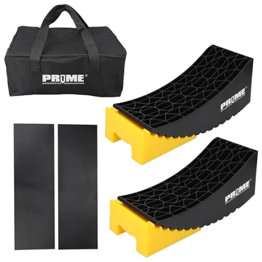 RV Camper Levelers 6-Inch, 2 Packs Heavy Duty Wheel Chock Ramp for RVs Campers Trailers Honeycomb Grip Anti-Slip Base Black Dur
RV Camper Levelers 6-Inch, 2 Packs Heavy Duty Wheel Chock Ramp for RVs Campers Trailers Honeycomb Grip Anti-Slip Base Black Dur