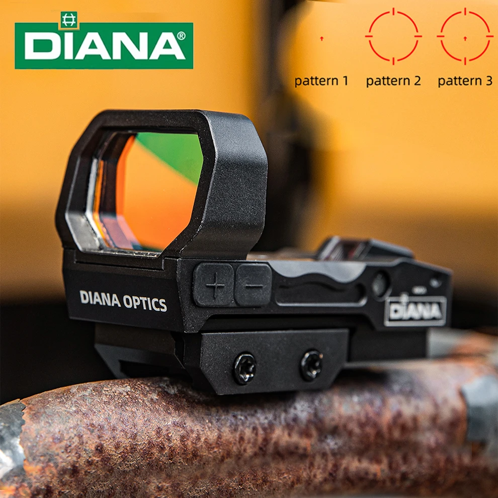 DIANA 1x35 3 Patterns Red Dot Sight, 1000G Multi-Reticle Reflex Optical Sight
DIANA 1x35 3 Patterns Red Dot Sight, 1000G Multi-Reticle Reflex Optical Sight