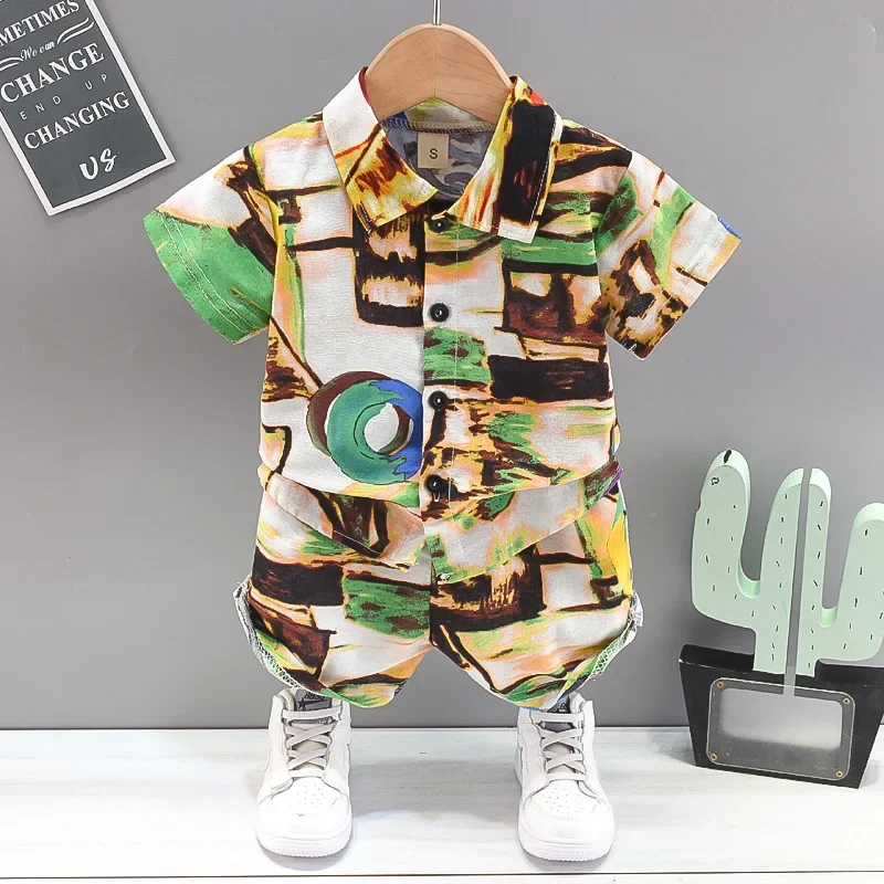 New Summer Baby Clothes Set Children Short Sleeved Suit Shirt Shorts 2Pcs/Sets Kids Boys Clothing Toddler Casual Cotton Costume
New Summer Baby Clothes Set Children Short Sleeved Suit Shirt Shorts 2Pcs/Sets Kids Boys Clothing Toddler Casual Cotton Costume