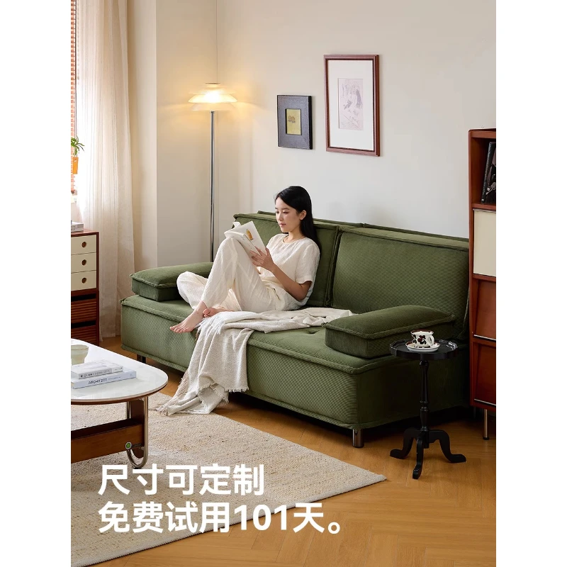 Small apartment sofa bed living room dual-purpose folding fabric straight row cream wind green three-person font
Small apartment sofa bed living room dual-purpose folding fabric straight row cream wind green three-person font