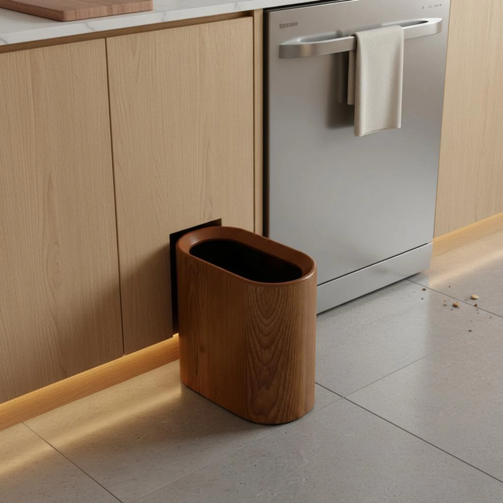 Slim Waste Bin Polished Rim Wood-Grain Waste Bin Wood Grain Trash Can Decorative Household Container Modern Design
Slim Waste Bin Polished Rim Wood-Grain Waste Bin Wood Grain Trash Can Decorative Household Container Modern Design