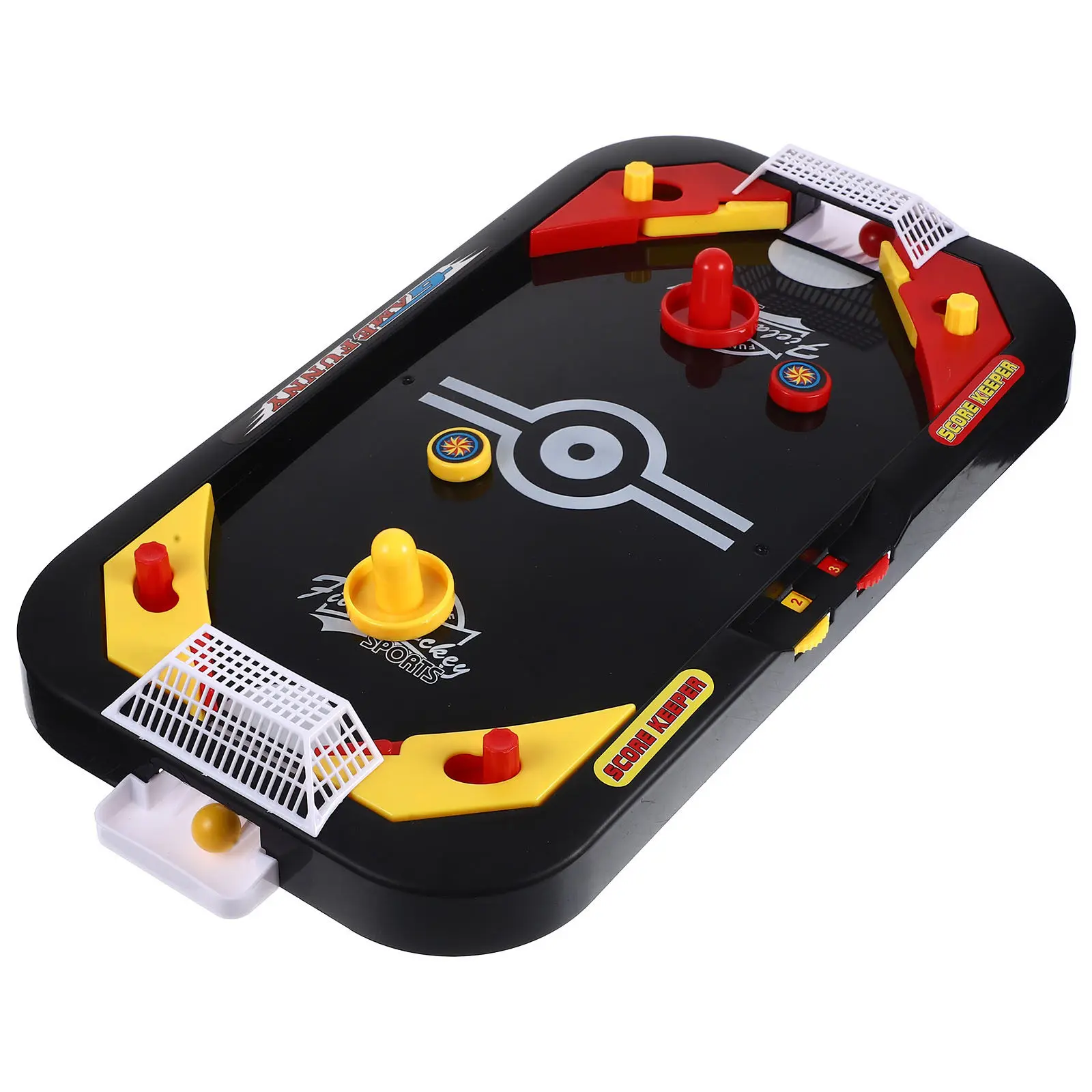1Pcs Mini Air Hockey Table Game for Two Players Desktop Ice Hockey Competition Set Educational Fun Indoor Activity Black
1Pcs Mini Air Hockey Table Game for Two Players Desktop Ice Hockey Competition Set Educational Fun Indoor Activity Black
