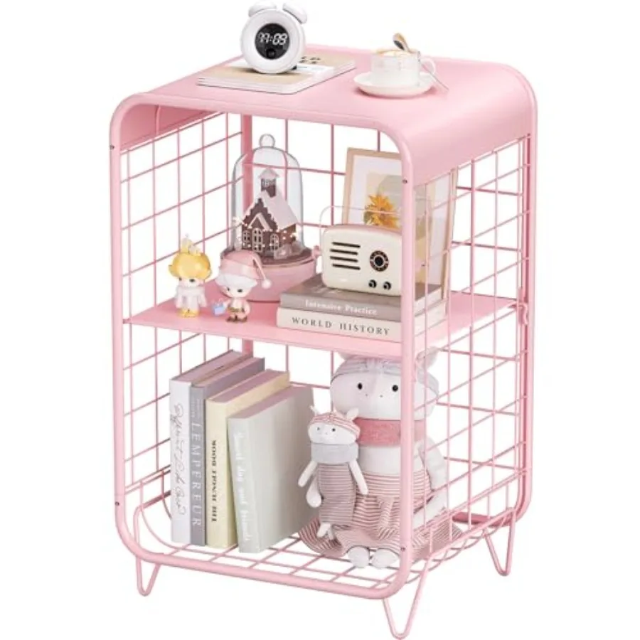 Cute NightstandMetal Side Table 3 Tier End Table with Storage Vintage Bedside Table Girls Bedroom Furniture for Living Room Bed
Cute NightstandMetal Side Table 3 Tier End Table with Storage Vintage Bedside Table Girls Bedroom Furniture for Living Room Bed