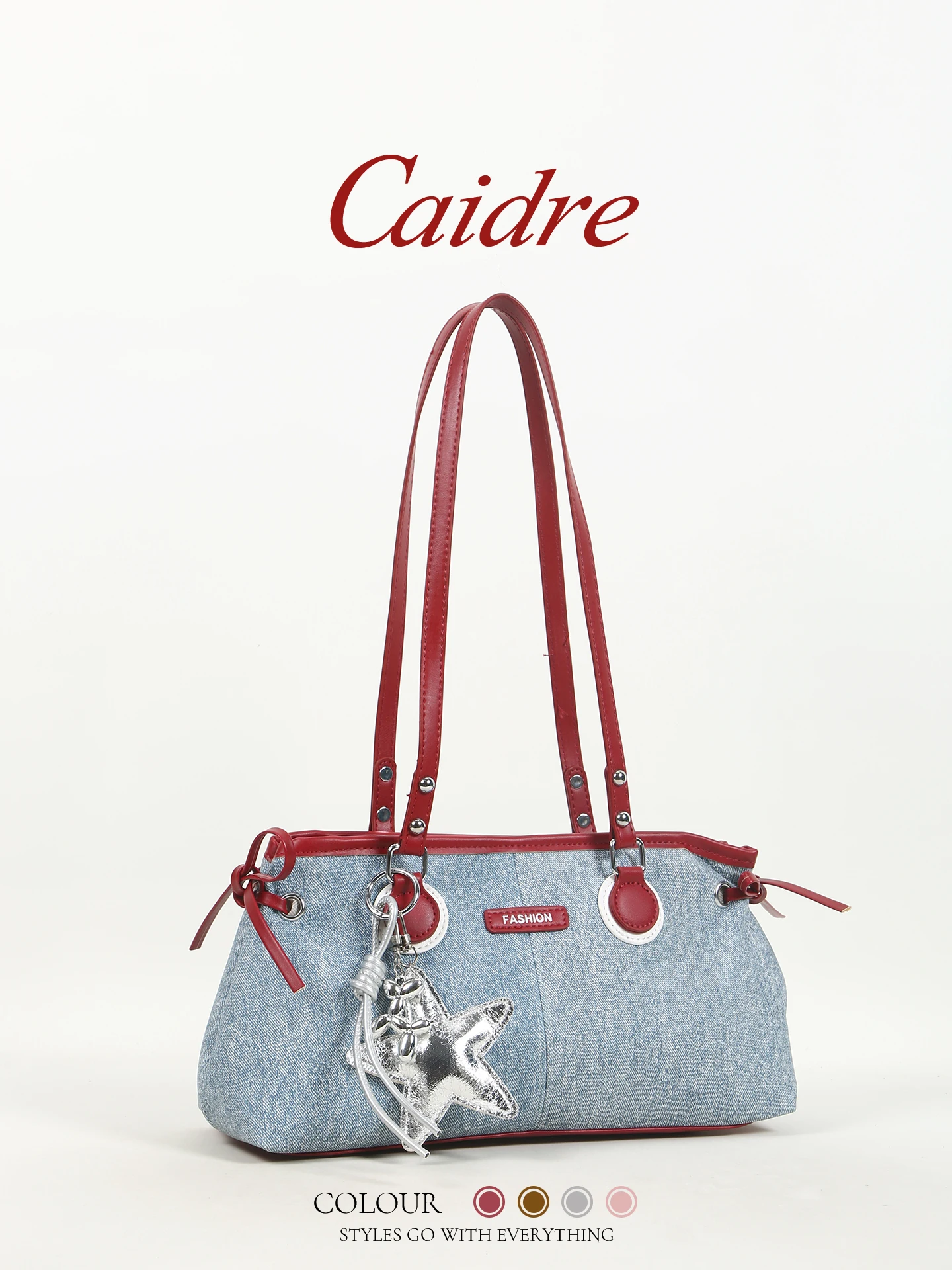 Caidre Casual Red Underarm Bag Women's Commuter Tote Handbag Double Strap Zipper Closure Medium Size PU Leather Bag
Caidre Casual Red Underarm Bag Women's Commuter Tote Handbag Double Strap Zipper Closure Medium Size PU Leather Bag