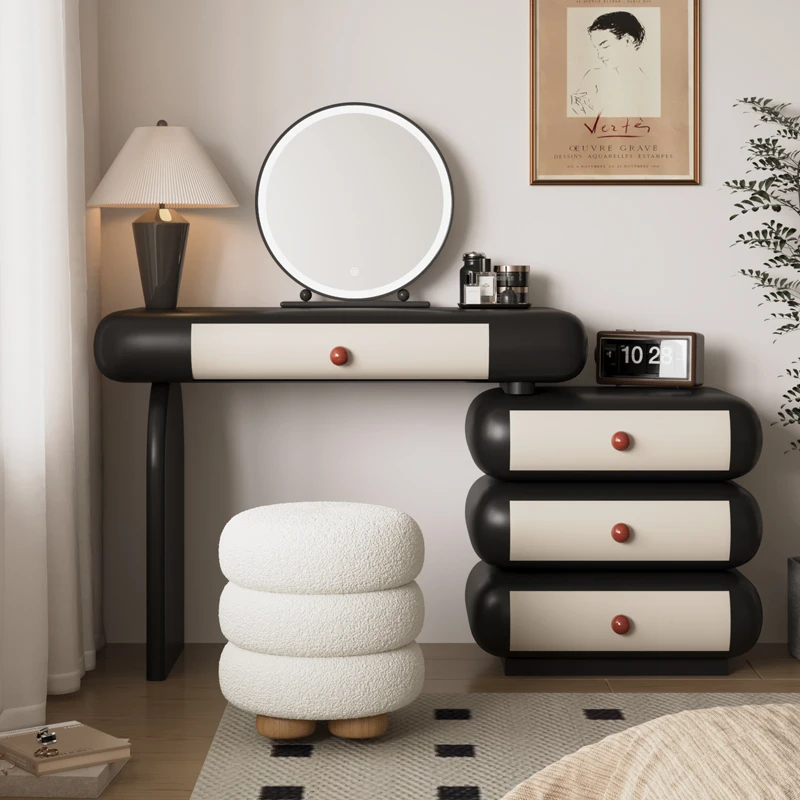 Bedroom Home Furniture Luxury Makeup Vanity Table Luxury Aesthetic Storage Drawers Dressing Table Decor Mirror Stool
Bedroom Home Furniture Luxury Makeup Vanity Table Luxury Aesthetic Storage Drawers Dressing Table Decor Mirror Stool