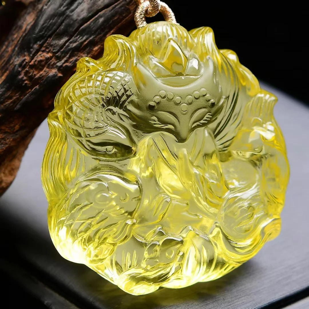 Natural Yellow Citrine Quartz Fox Pendant Women Men Wealthy 50*47*20mm Gold Citrine Fashion Bead Necklace AAAAA
Natural Yellow Citrine Quartz Fox Pendant Women Men Wealthy 50*47*20mm Gold Citrine Fashion Bead Necklace AAAAA