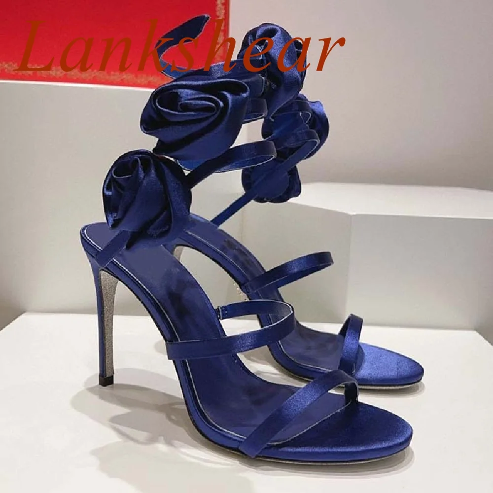 Round Toe Flower Women Sandals Solid Stiletto Heels Slip On Summer Fashion Sexy Silk Rose Banquet Wedding Party Women Shoes
Round Toe Flower Women Sandals Solid Stiletto Heels Slip On Summer Fashion Sexy Silk Rose Banquet Wedding Party Women Shoes