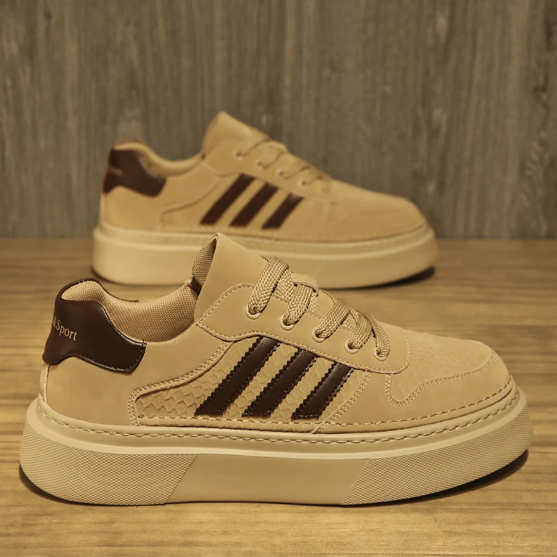 Skate Shoes Men Fashionable Breathable Flat Outdoor Spotrs Leather Lace-up Sneakers Comfortable 2025 New Sneakers for Man
Skate Shoes Men Fashionable Breathable Flat Outdoor Spotrs Leather Lace-up Sneakers Comfortable 2025 New Sneakers for Man