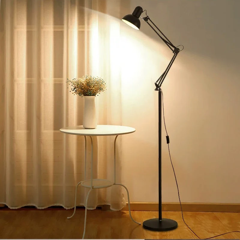Black/white iron floor lamp with adjustable angle, suitable for bedroom, study and living room home decoration lamp.
Black/white iron floor lamp with adjustable angle, suitable for bedroom, study and living room home decoration lamp.
