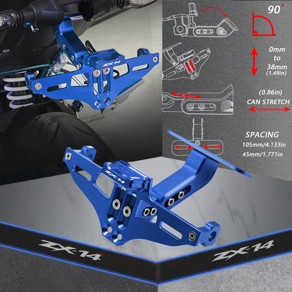 FOR KAWASAKI NINJA ZX14R ZX-14R ZX14 ZZR 1400 2006-2015 2014 2013 Rear License Plate Tail Frame Holder Bracket Turn Signal Light
FOR KAWASAKI NINJA ZX14R ZX-14R ZX14 ZZR 1400 2006-2015 2014 2013 Rear License Plate Tail Frame Holder Bracket Turn Signal Light