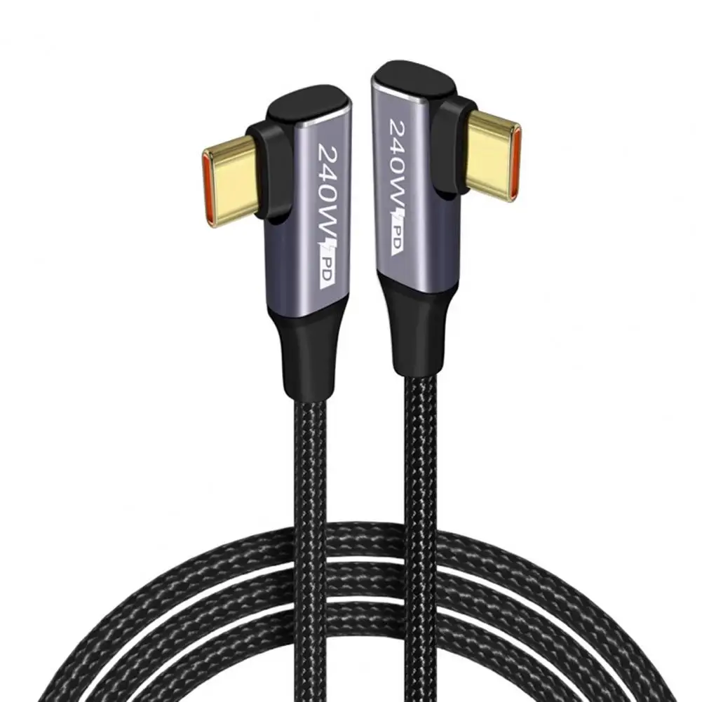 Phone Charging Cable 90 Right-Angle Design Anti-interference Data Transmission Fast Charging 240W Charger Cord
Phone Charging Cable 90 Right-Angle Design Anti-interference Data Transmission Fast Charging 240W Charger Cord