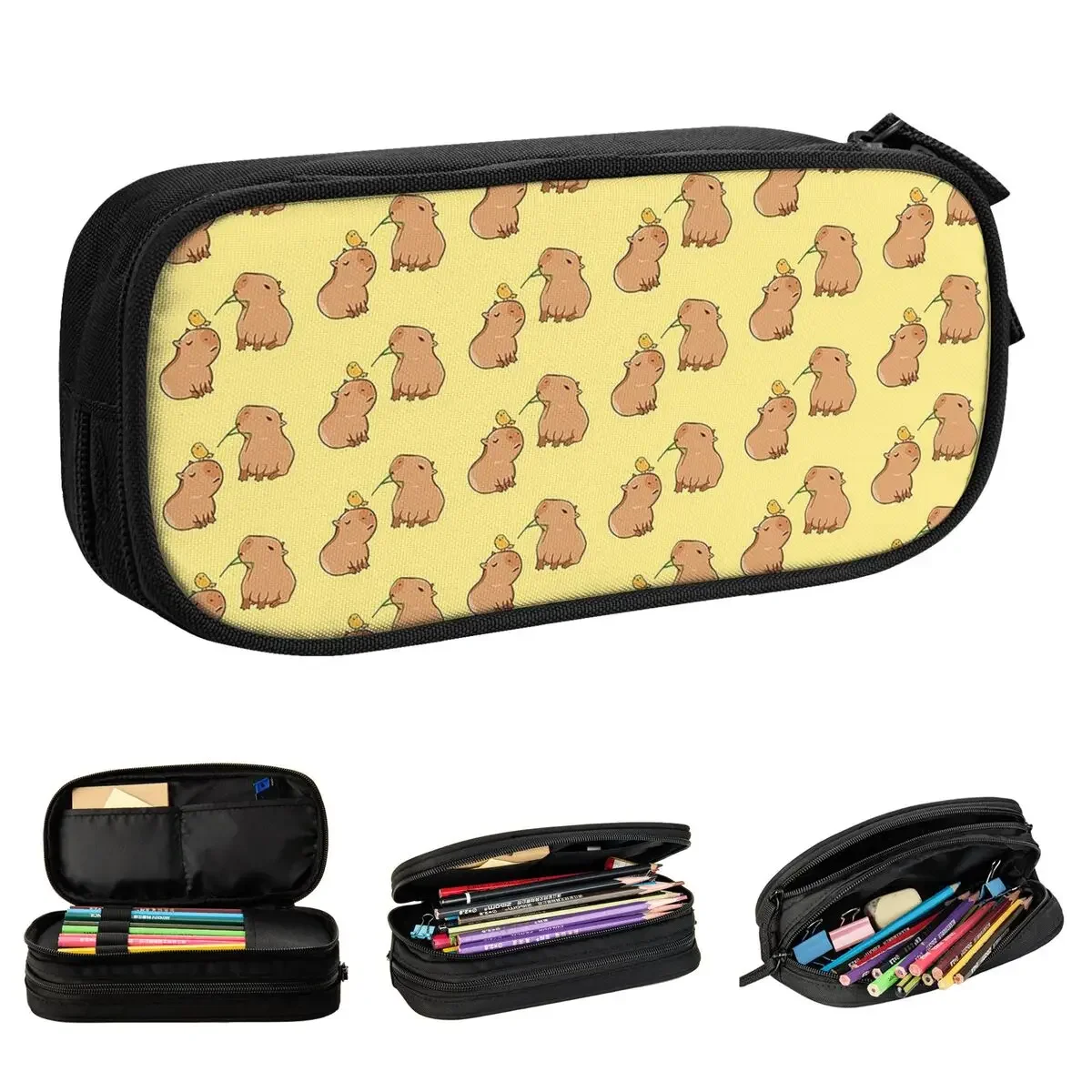 Cute Two Capybara Pattern Cute Pencil Case Pencilcases Pen for Girl Boy Large Storage Bag Students School Gifts Stationery
Cute Two Capybara Pattern Cute Pencil Case Pencilcases Pen for Girl Boy Large Storage Bag Students School Gifts Stationery
