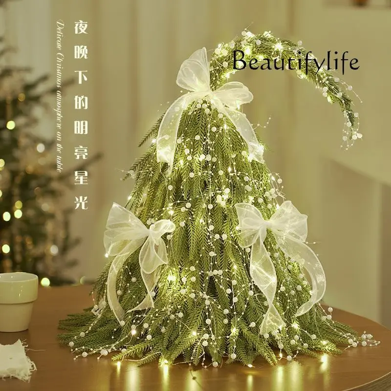 Mini simulated encrypted desktop bow crooked neck Christmas tree ornament Christmas tree arrangement
Mini simulated encrypted desktop bow crooked neck Christmas tree ornament Christmas tree arrangement