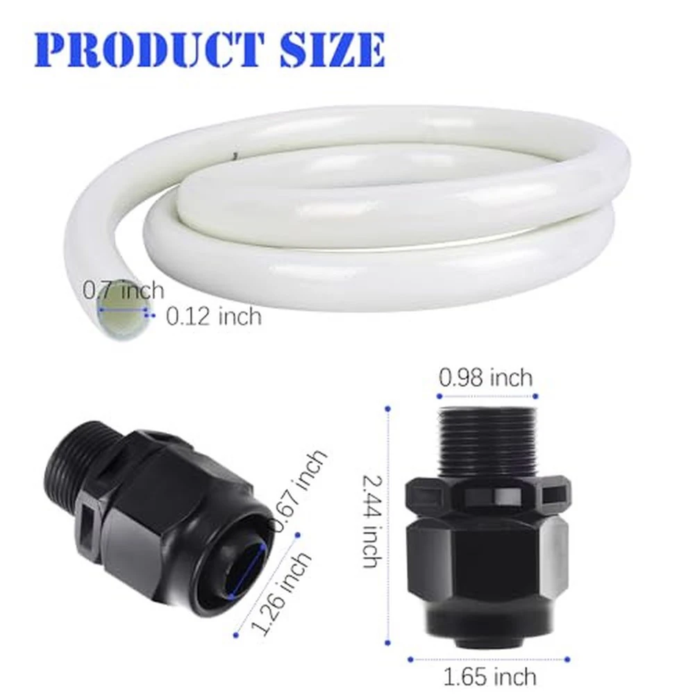 353020 Hose Kit for Pool For booster Pump 6 Foot White Plastic Tubing with 4 Fittings Designed for 3/4 Inch For booster Pump Use
353020 Hose Kit for Pool For booster Pump 6 Foot White Plastic Tubing with 4 Fittings Designed for 3/4 Inch For booster Pump Use