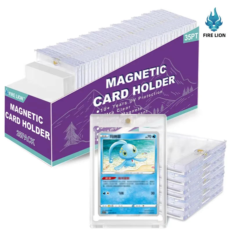 35PT Magnetic Card Holder One Touch UV Protection Graded Slab Case for Sports Game Kpop Photocards Trading Card Display Stands
35PT Magnetic Card Holder One Touch UV Protection Graded Slab Case for Sports Game Kpop Photocards Trading Card Display Stands