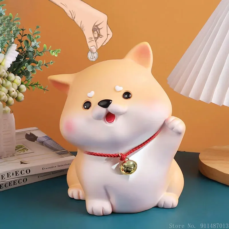 Creative cute cartoon dog shaped plastic lined piggy bank throw proof household bedroom desk children's birthday Money Boxes 1Pc
Creative cute cartoon dog shaped plastic lined piggy bank throw proof household bedroom desk children's birthday Money Boxes 1Pc