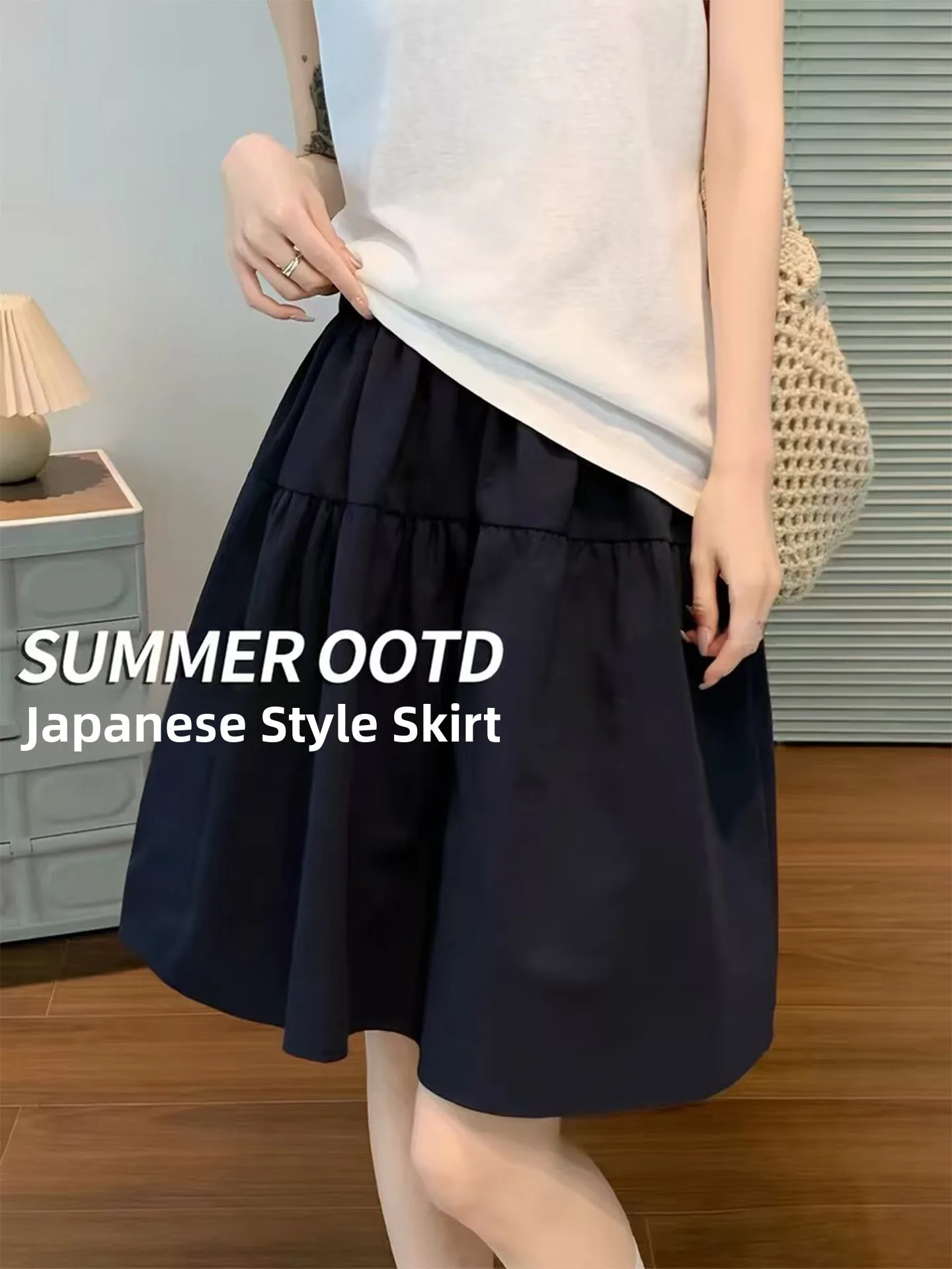 Slimming A-Line Skirt in Royal Blue for Women High Waist plus Size Five-Quarter Umbrella Skirt Summer Collection
Slimming A-Line Skirt in Royal Blue for Women High Waist plus Size Five-Quarter Umbrella Skirt Summer Collection