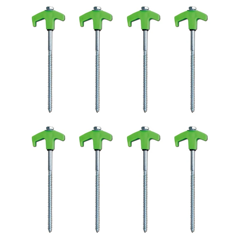 DW-Screw in Tent Stakes - Ground Anchors Screw In, Tent Pegs Camping Stakes, Metal Threaded Tent Spikes (8 PCS)
DW-Screw in Tent Stakes - Ground Anchors Screw In, Tent Pegs Camping Stakes, Metal Threaded Tent Spikes (8 PCS)