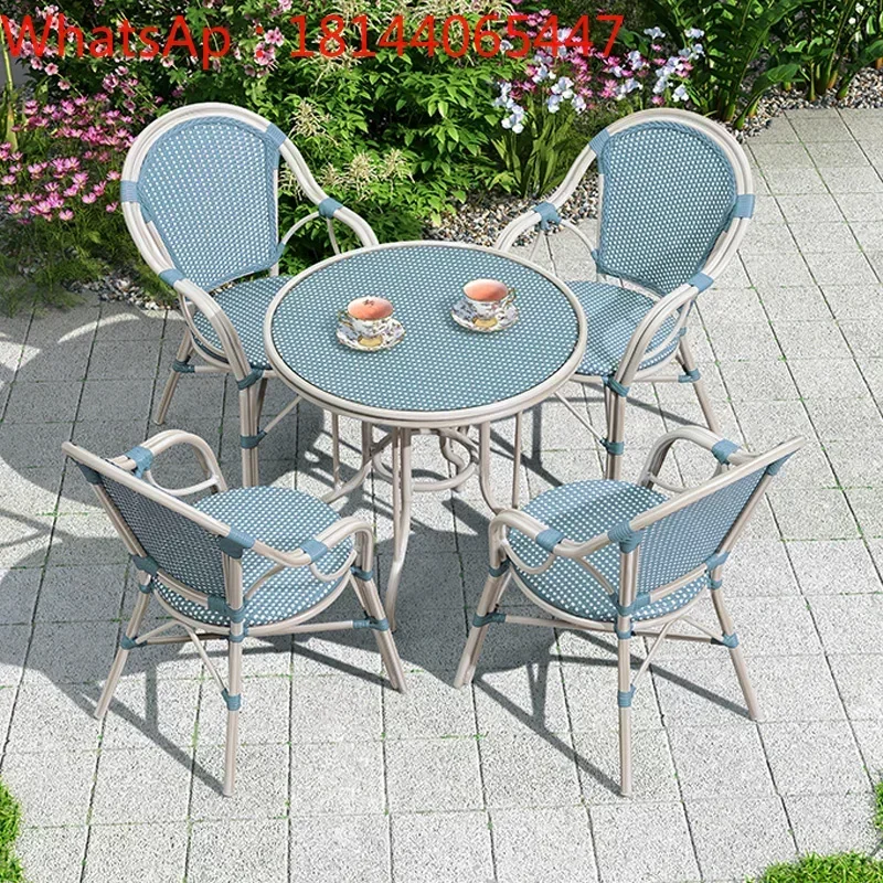 Garden table and chair outdoor dining table and chair combination outdoor coffee shop courtyard leisure chair balcony
Garden table and chair outdoor dining table and chair combination outdoor coffee shop courtyard leisure chair balcony