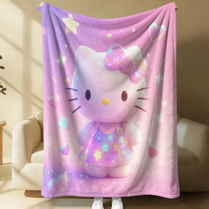 Kawaii Sanrio Hello Kitty Galaxy Flannel Blanket Pink Star Print Soft Cozy Throw for Sofa Couch Bed Travel Camping
Kawaii Sanrio Hello Kitty Galaxy Flannel Blanket Pink Star Print Soft Cozy Throw for Sofa Couch Bed Travel Camping