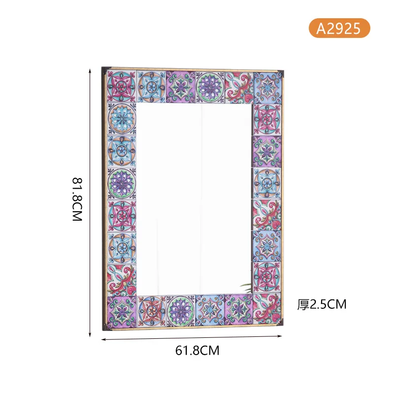Зеркало из марокканской плитки с рамой PS, 61,8x81,8 см, экзотический декор для ванной комнаты
Зеркало из марокканской плитки с рамой PS, 61,8x81,8 см, экзотический декор для ванной комнаты