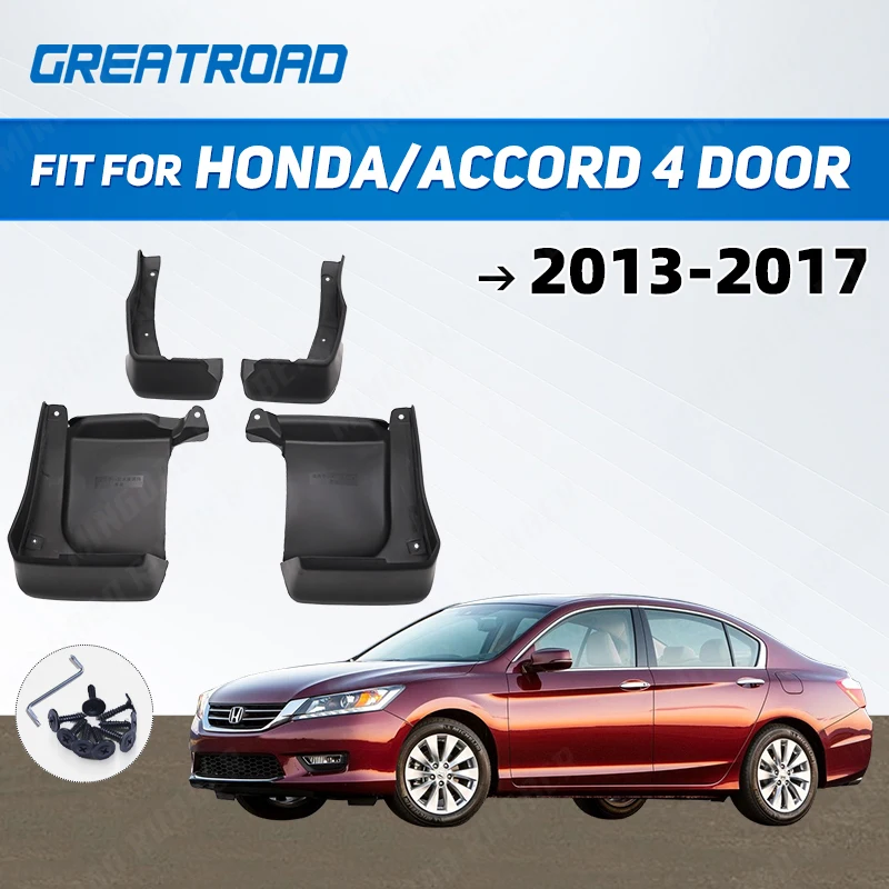 4pcs Front Rear Car for Fender Flares Mudguards Mudflaps Mud Flaps Splash Guards For Honda/Accord 4 Door 2013-2017 2014 15 2016
4pcs Front Rear Car for Fender Flares Mudguards Mudflaps Mud Flaps Splash Guards For Honda/Accord 4 Door 2013-2017 2014 15 2016
