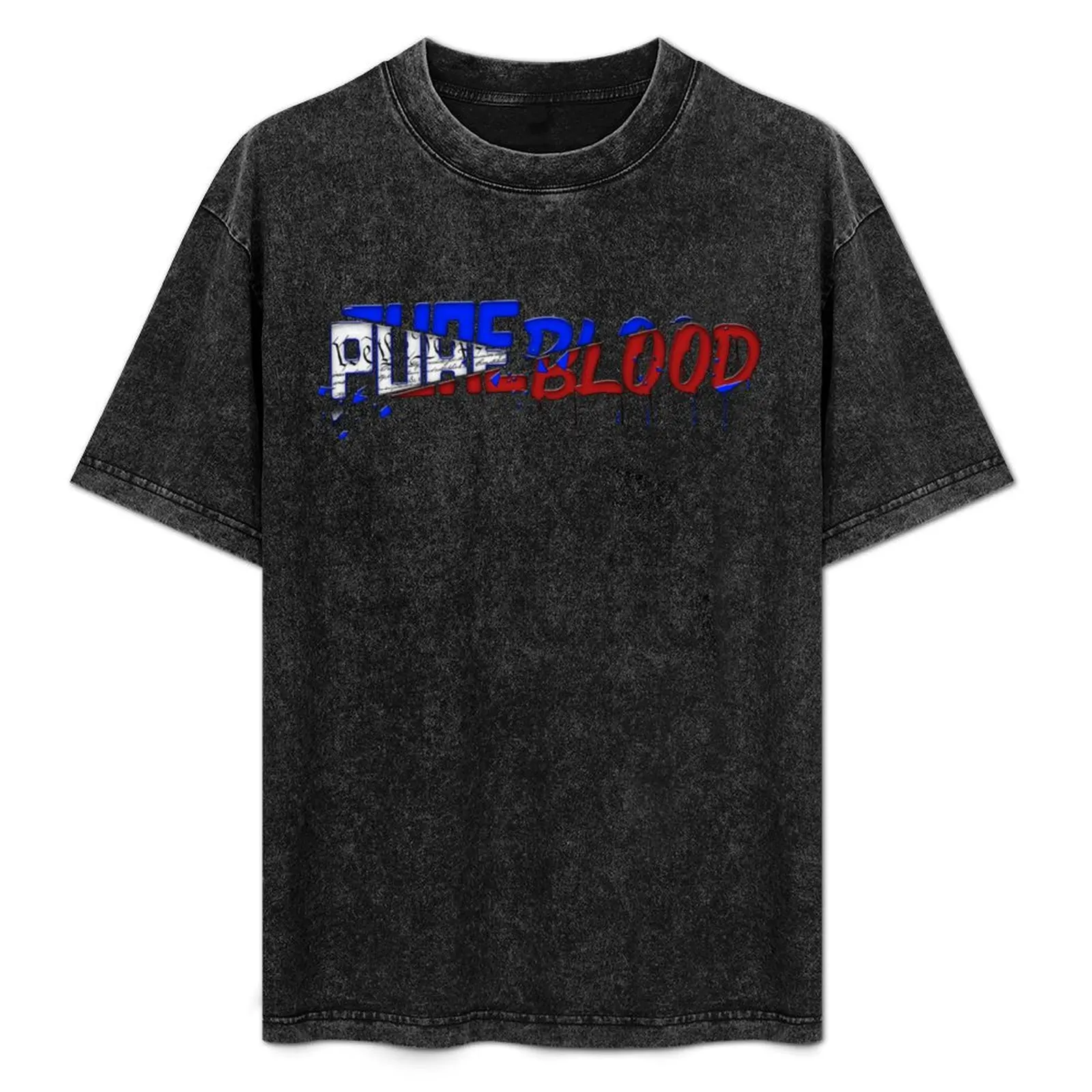 PUREBLOOD Blue And Red T-Shirt Halloween Casual T-Shirt
PUREBLOOD Blue And Red T-Shirt Halloween Casual T-Shirt