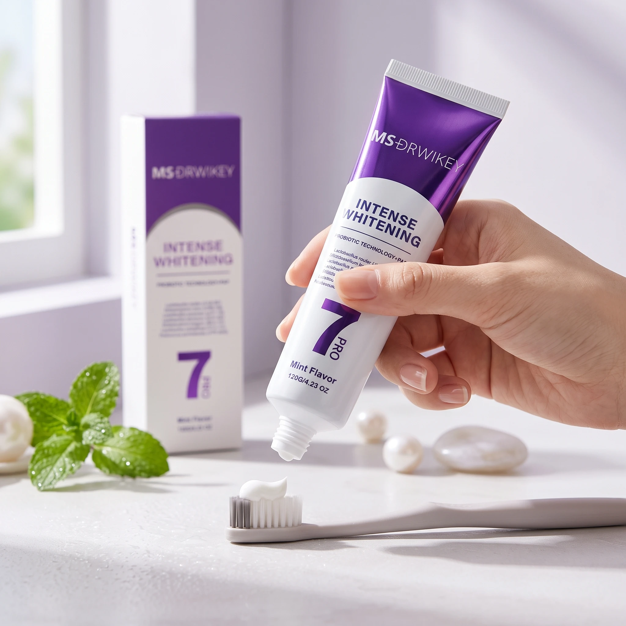 Probiotic Whitening Toothpaste With 7 Probiotics Reduce Yellowing Teeth Freshen Breath Balance Oral Flora All Round Oral Care
Probiotic Whitening Toothpaste With 7 Probiotics Reduce Yellowing Teeth Freshen Breath Balance Oral Flora All Round Oral Care