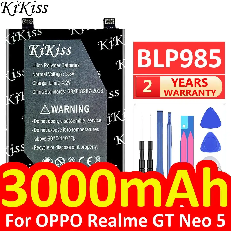 Надежная сменная батарея для мобильного телефона для Oppo Realme GT Neo 5 BLP985 3000 мАч
Надежная сменная батарея для мобильного телефона для Oppo Realme GT Neo 5 BLP985 3000 мАч