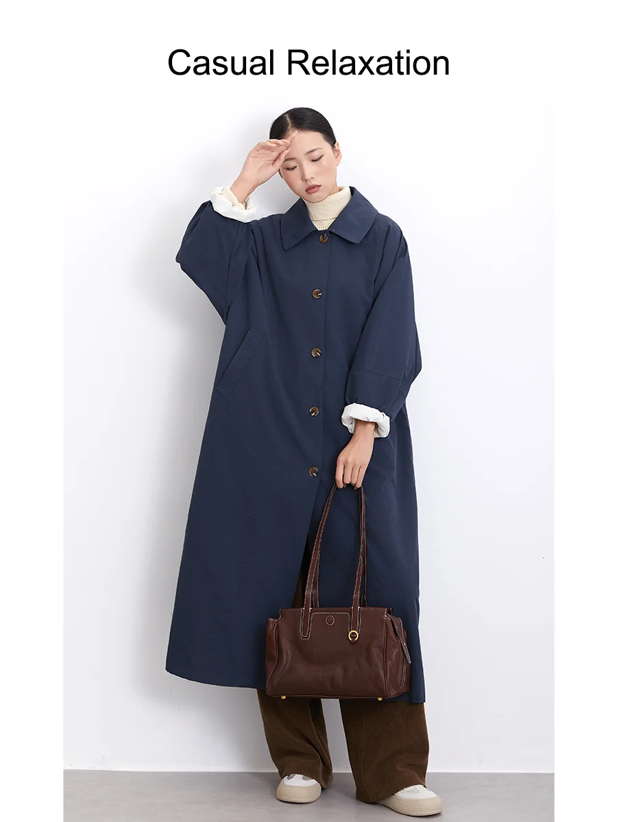Classic Briti Retro Long Coat Windbreaker Outerwear Ele Silhouette Paper Texture Blue for Commuting Women CasualRelaxat...
Classic Briti Retro Long Coat Windbreaker Outerwear Ele Silhouette Paper Texture Blue for Commuting Women CasualRelaxat...