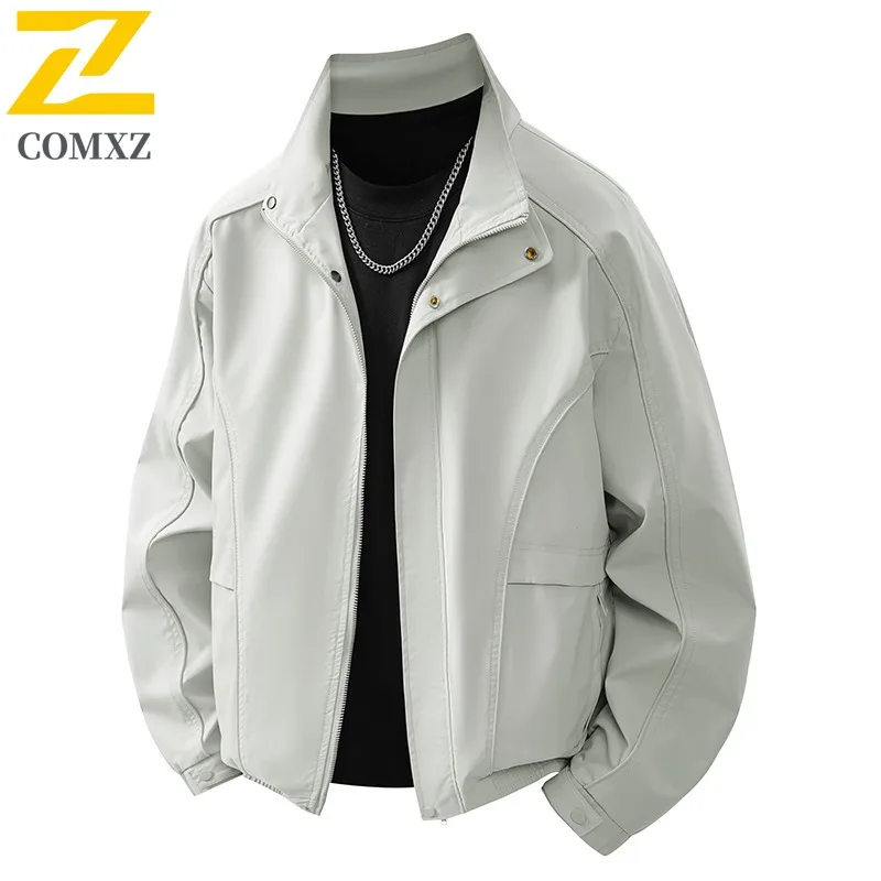 Men's Baseball Collar Jacket Heavyweight Zipper Flight Coat American Style Windproof Water-Resistant Spring Autumn Outerwear
Men's Baseball Collar Jacket Heavyweight Zipper Flight Coat American Style Windproof Water-Resistant Spring Autumn Outerwear