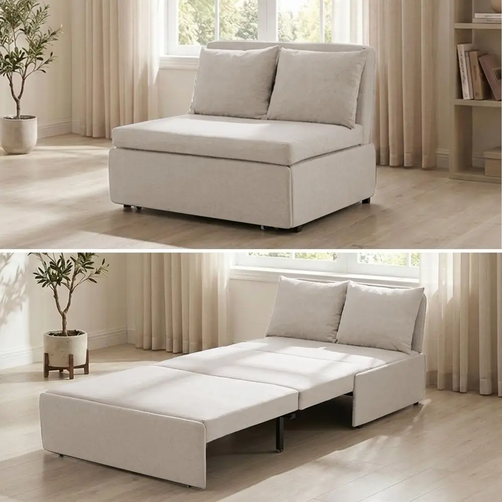 43 W Twin Size Pull Out Sleeper Sofa Bed Couch with Pullout Beds, 2 in 1 Convertible Linen Sleepers Single Sofas Chair with Pil
43 W Twin Size Pull Out Sleeper Sofa Bed Couch with Pullout Beds, 2 in 1 Convertible Linen Sleepers Single Sofas Chair with Pil