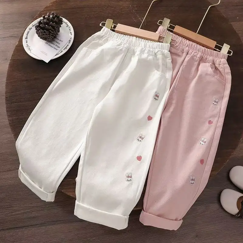 Baby Girls Pure Cotton Casual Pants Spring and Autumn New Style For Children's Trousers kids Cartoon Patterned Pants 90-140CM
Baby Girls Pure Cotton Casual Pants Spring and Autumn New Style For Children's Trousers kids Cartoon Patterned Pants 90-140CM