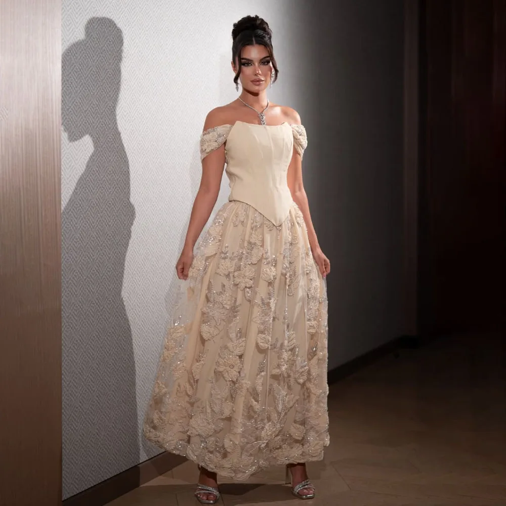 Customized High Quality Strapless Off Shoulder Ankle Length Sleeveless Zipper Appliques Backless Women Dress Robe Sirene Soiree
Customized High Quality Strapless Off Shoulder Ankle Length Sleeveless Zipper Appliques Backless Women Dress Robe Sirene Soiree
