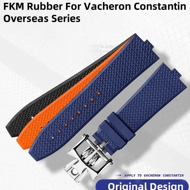 Original Design Fit For Vacheron Constantin Overseas FKM Rubber Watch Strap With Deployant Buckle Fluororubber Watch Strap
Original Design Fit For Vacheron Constantin Overseas FKM Rubber Watch Strap With Deployant Buckle Fluororubber Watch Strap