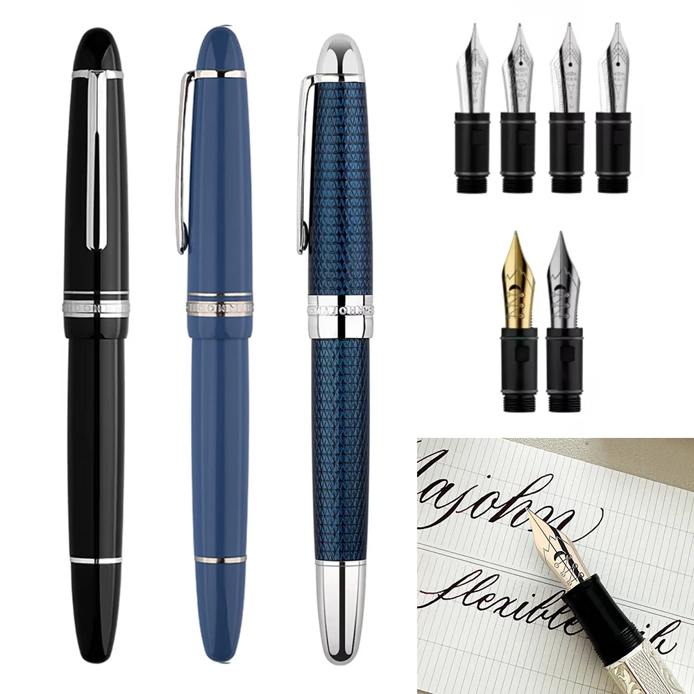 MAJOHN P136 Twilight Blue Piston Fountain Pen Solf Flex F Nib / EF F M Stub Nib Softness Flexare Modification Writing Pen
MAJOHN P136 Twilight Blue Piston Fountain Pen Solf Flex F Nib / EF F M Stub Nib Softness Flexare Modification Writing Pen