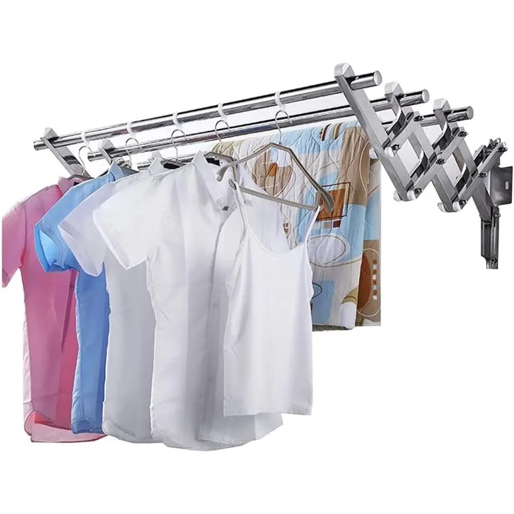 Space-Saving Stainless Steel Drying Rack, 120cm Total Length, Suitable for Indoor and Outdoor Use, Easy to Install, 73cm Size
Space-Saving Stainless Steel Drying Rack, 120cm Total Length, Suitable for Indoor and Outdoor Use, Easy to Install, 73cm Size