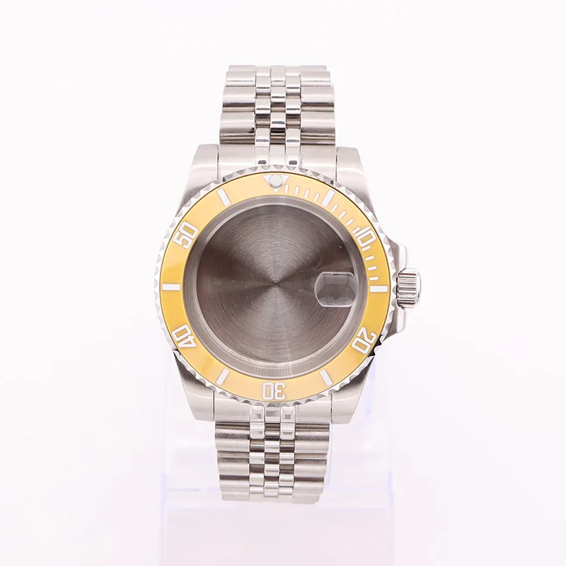 40mm Yellow Submariner Watch Cases for NH35/NH34/NH36 Seiko Mod Complete Kit Men's Movement Replacement Parts
40mm Yellow Submariner Watch Cases for NH35/NH34/NH36 Seiko Mod Complete Kit Men's Movement Replacement Parts