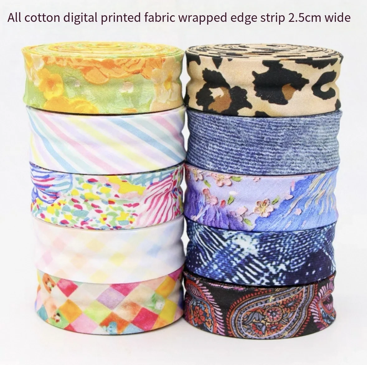 New Cotton Printed Bias Tape Single Folded Binding Fabric Tapes for DIY Sewing Accessories Material
New Cotton Printed Bias Tape Single Folded Binding Fabric Tapes for DIY Sewing Accessories Material