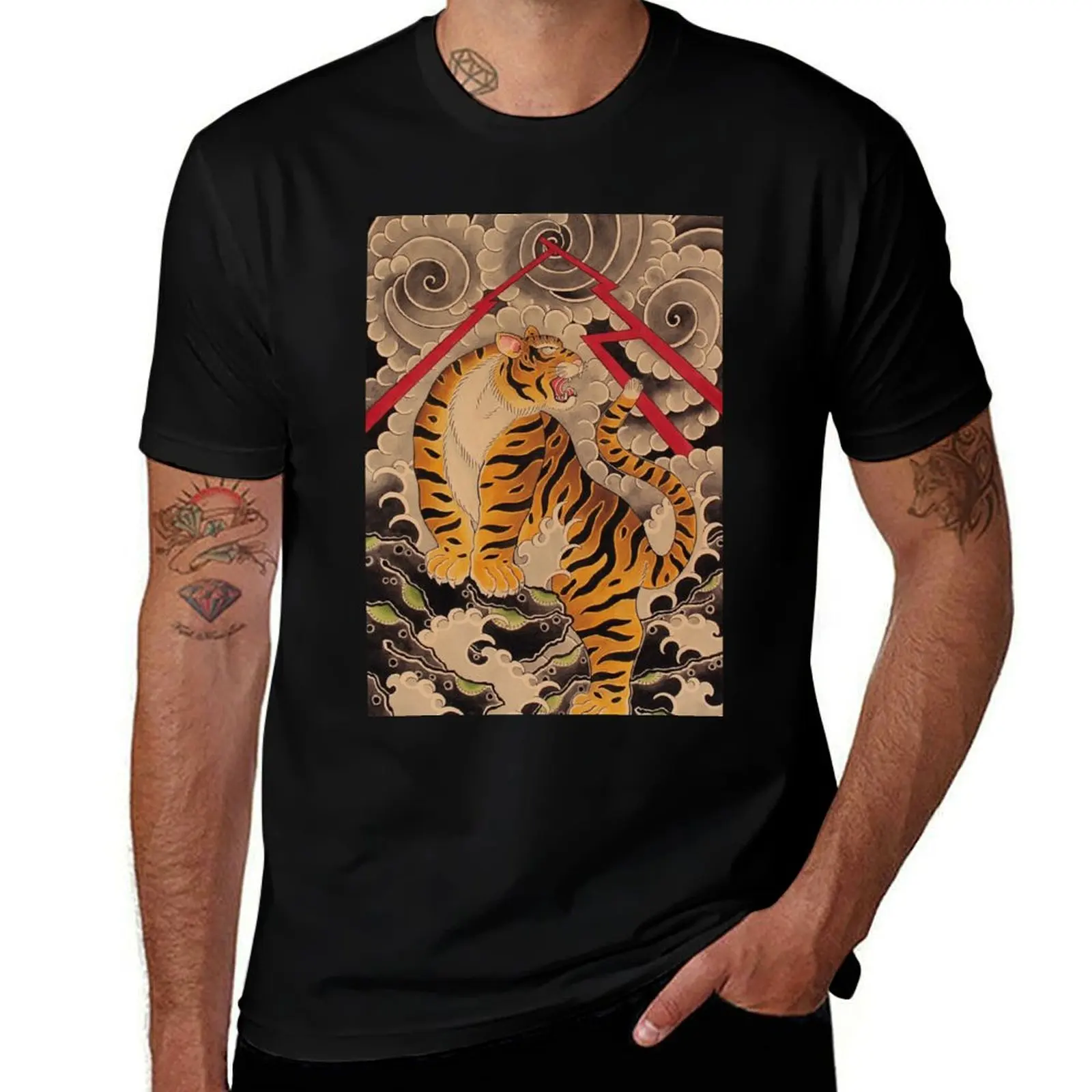 Traditional Japanese Irezumi Tiger T-Shirt man t shirt luxury funny t shirts man t shirts for man cotton soft T-Shirt
Traditional Japanese Irezumi Tiger T-Shirt man t shirt luxury funny t shirts man t shirts for man cotton soft T-Shirt