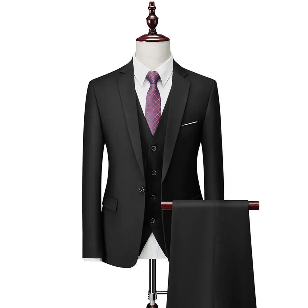 High-end suit set for men, fashionable and stylish business casual three-piece suit, groom's wedding dress
High-end suit set for men, fashionable and stylish business casual three-piece suit, groom's wedding dress