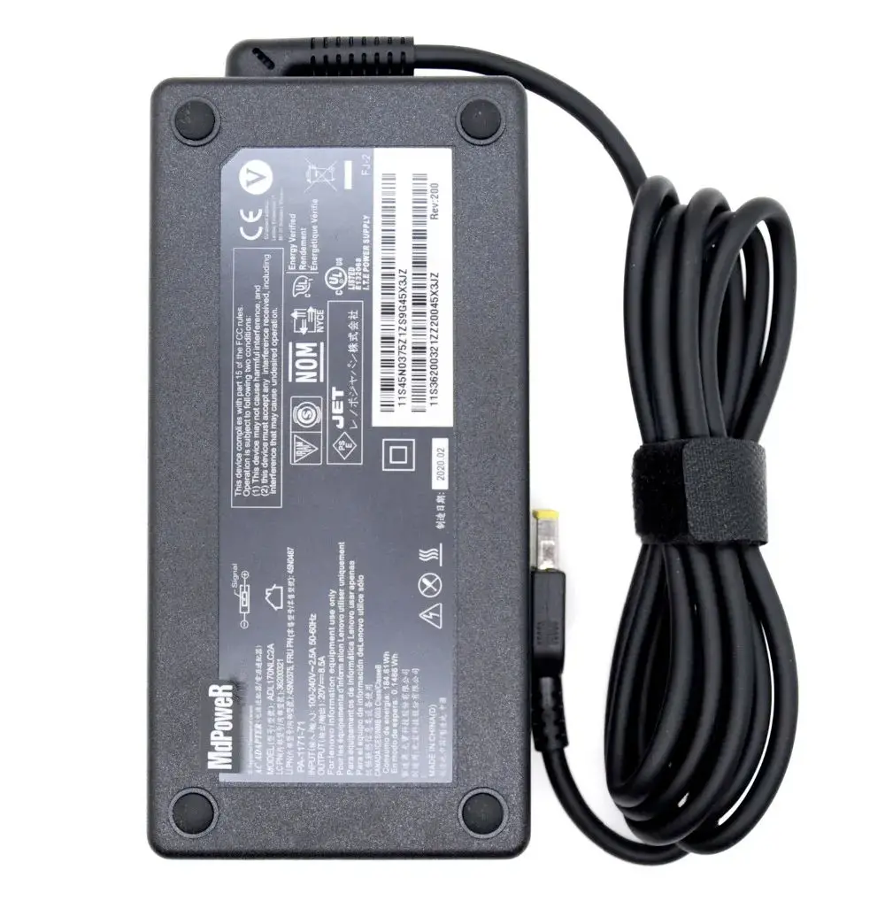 Genuine ADP-170CB B 20V 8.5A 170W AC Adapter Charger for Lenovo Legion 14 15 17 Y7000 R720 Y520-15 Y70-70 Laptop 45N0373 45N0374
Genuine ADP-170CB B 20V 8.5A 170W AC Adapter Charger for Lenovo Legion 14 15 17 Y7000 R720 Y520-15 Y70-70 Laptop 45N0373 45N0374