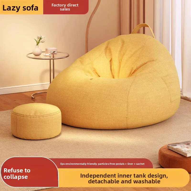 Compressible Lounge Sofa Bean Bag Indoor Outdoor Personal Sunken Lounge Minimalist Cotton Linen Removable Cover Home Furniture
Compressible Lounge Sofa Bean Bag Indoor Outdoor Personal Sunken Lounge Minimalist Cotton Linen Removable Cover Home Furniture