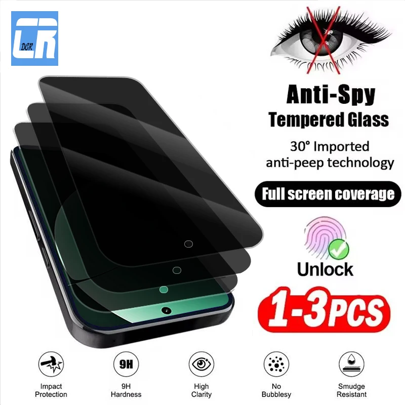 1-3Piece Privacy Screen Protector for Realme GT 8 Pro GT8 GT7 Anti Spy Tempered Glass Fingerprint Unlock Protective Film
1-3Piece Privacy Screen Protector for Realme GT 8 Pro GT8 GT7 Anti Spy Tempered Glass Fingerprint Unlock Protective Film