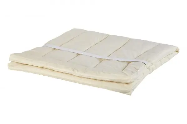 100% natural washable wool filled mattress pad, 0.5in thick.
100% natural washable wool filled mattress pad, 0.5in thick.