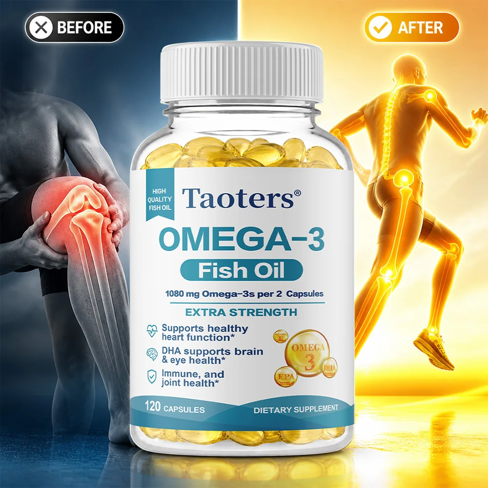 Omega 3 Fish Oil - Benefits The Cardiovascular System, Protects Eye Fatigue, Cognitive Function, and Learning Ability
Omega 3 Fish Oil - Benefits The Cardiovascular System, Protects Eye Fatigue, Cognitive Function, and Learning Ability