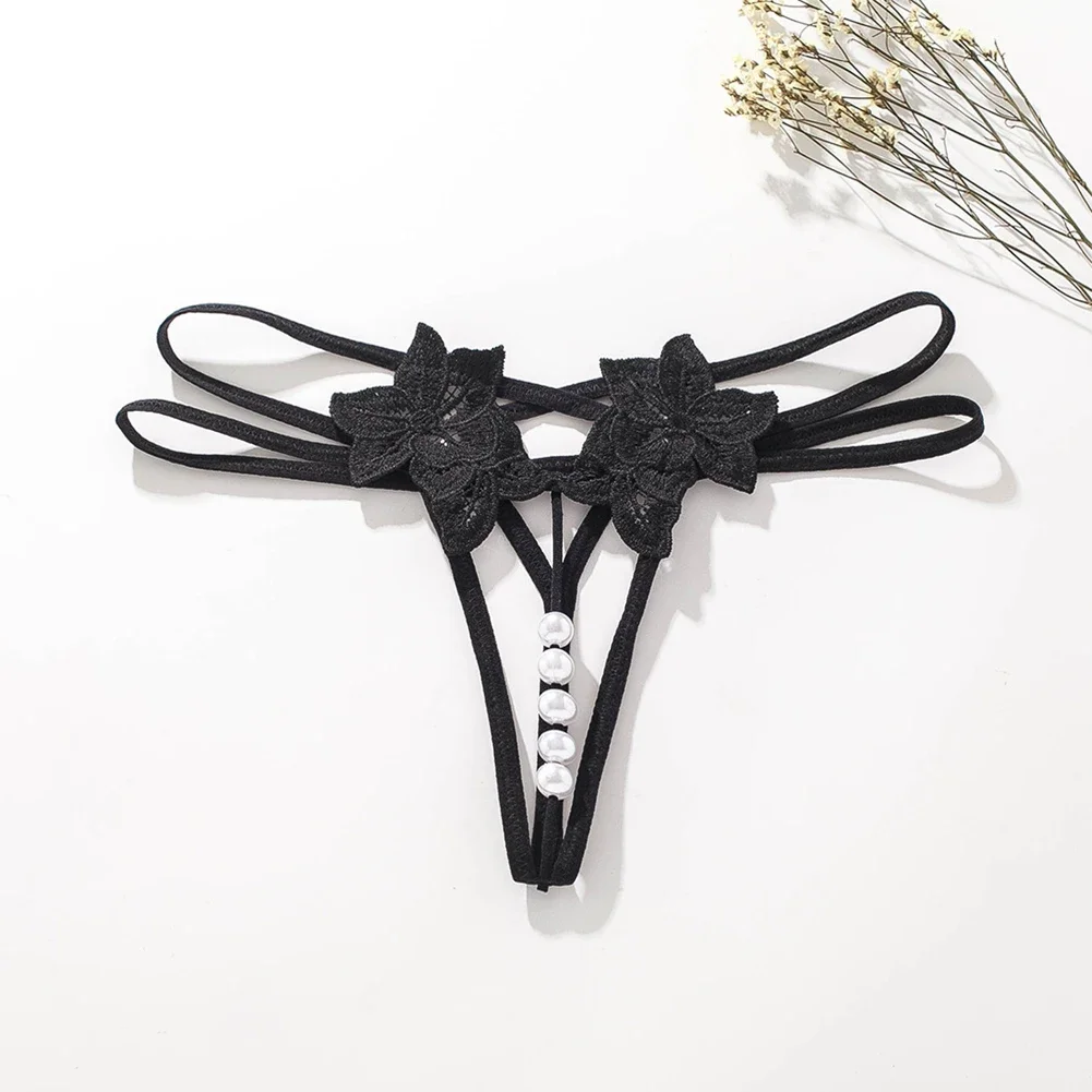 Women's New Style Panties Low Rise Underwear Open Crotch Pearls T-pants Sexy Lingerie Hollow Briefs Ultra-Thin Underpants
Women's New Style Panties Low Rise Underwear Open Crotch Pearls T-pants Sexy Lingerie Hollow Briefs Ultra-Thin Underpants