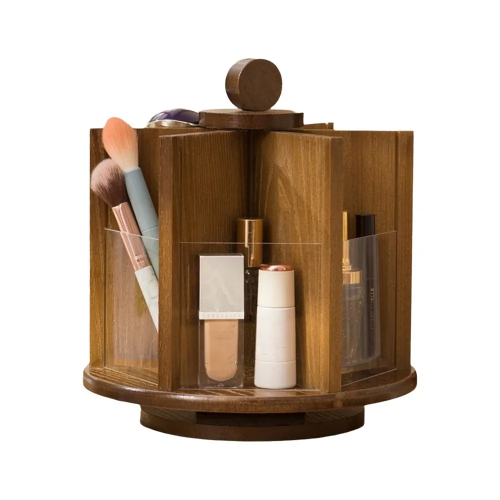 Bamboo Rotating Cosmetic Storage Box Large Capacity Multi-Compartment Facial Care Storage Rack Space Saving Makeup Organizer
Bamboo Rotating Cosmetic Storage Box Large Capacity Multi-Compartment Facial Care Storage Rack Space Saving Makeup Organizer