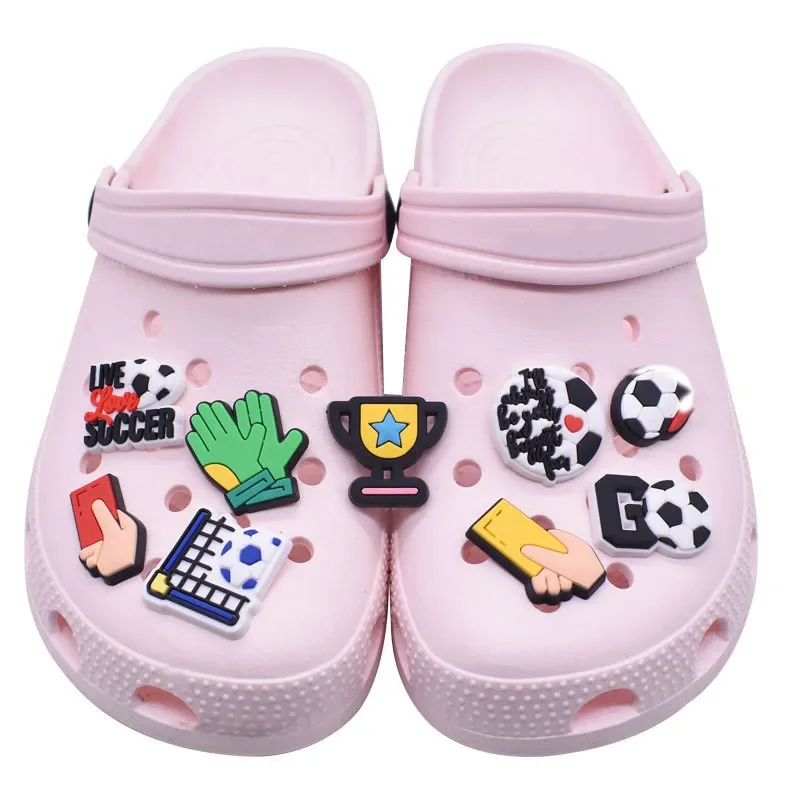 Lovely Cartoon Football Game Hole Shoes Shoe Charms Accessories Shoe Buckle Soccer Trophy Shoes Flower DIY Shoes Decorations
Lovely Cartoon Football Game Hole Shoes Shoe Charms Accessories Shoe Buckle Soccer Trophy Shoes Flower DIY Shoes Decorations